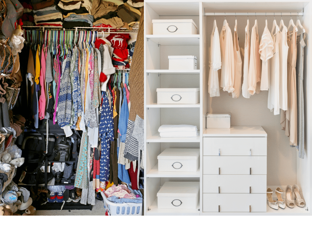 Messy/clean wardrobes