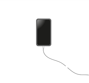 Phone with wire cut